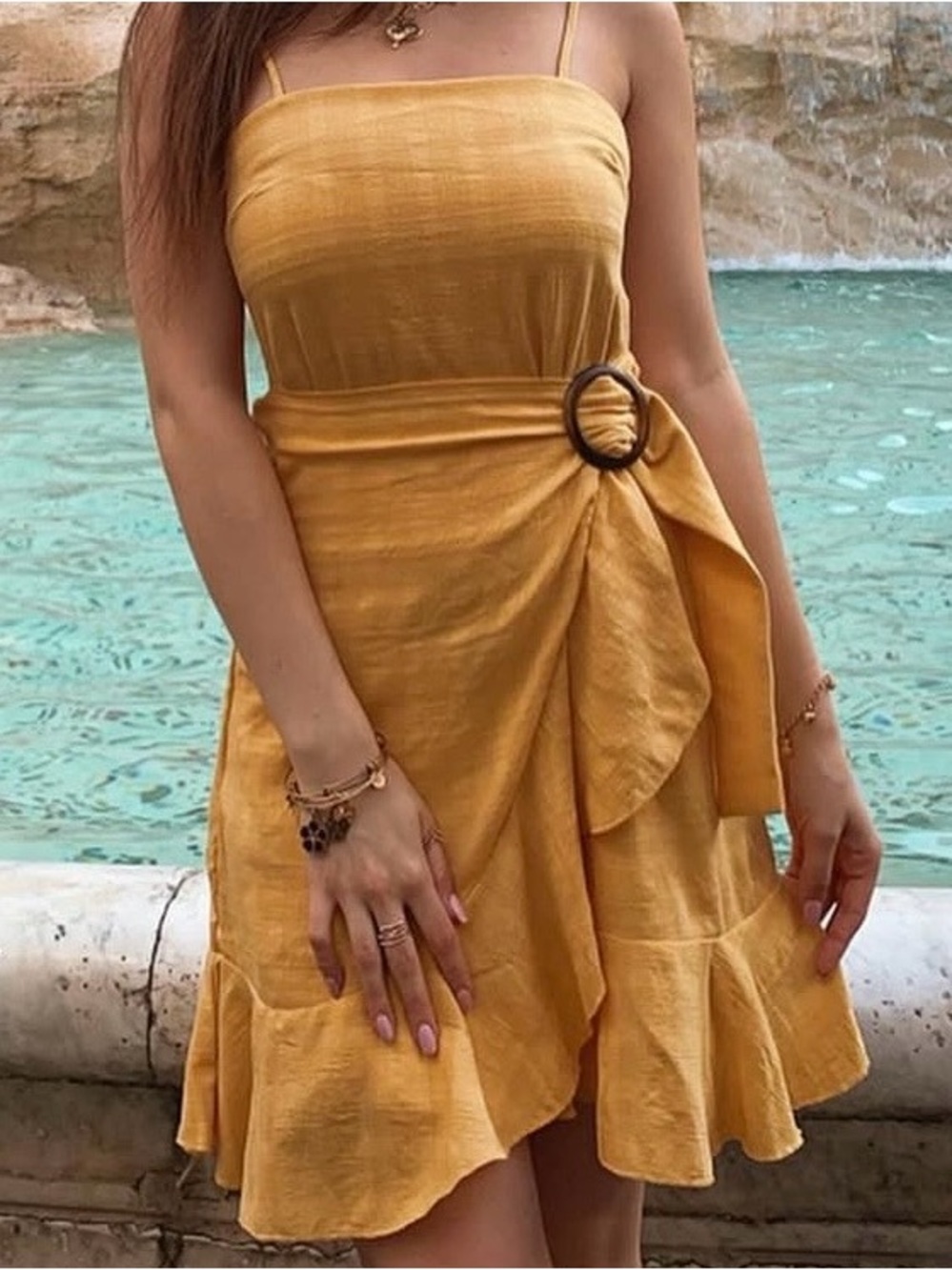 Women’s dress. AMERICAN EAGLE, yellow size S